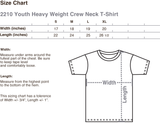 J0300 Heavy Weight Youth Crew Neck T-Shirt