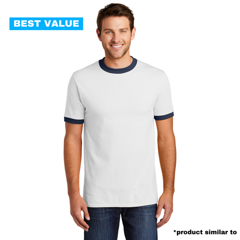2310 Unisex Fine Jersey Ringer Soft T-Shirt