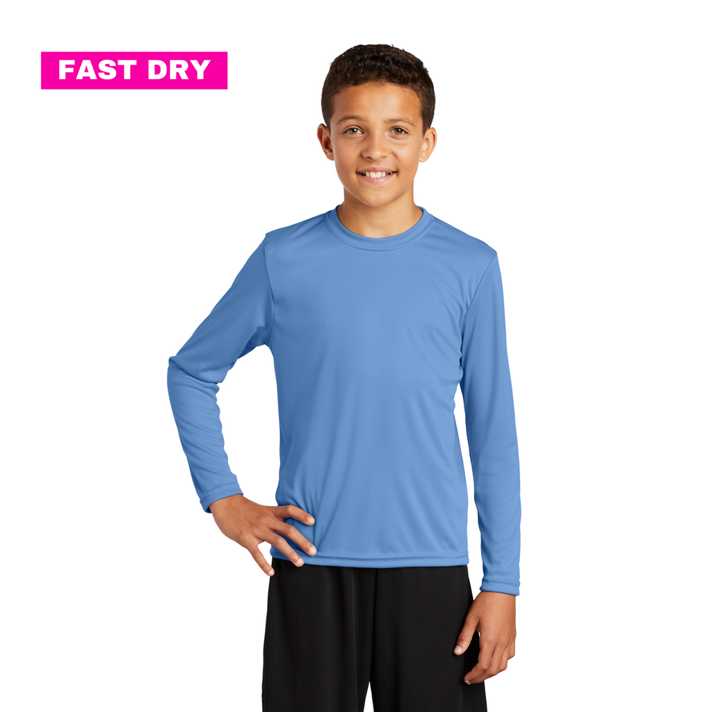 2270 Youth Long Sleeve Polyester Sport T-Shirt